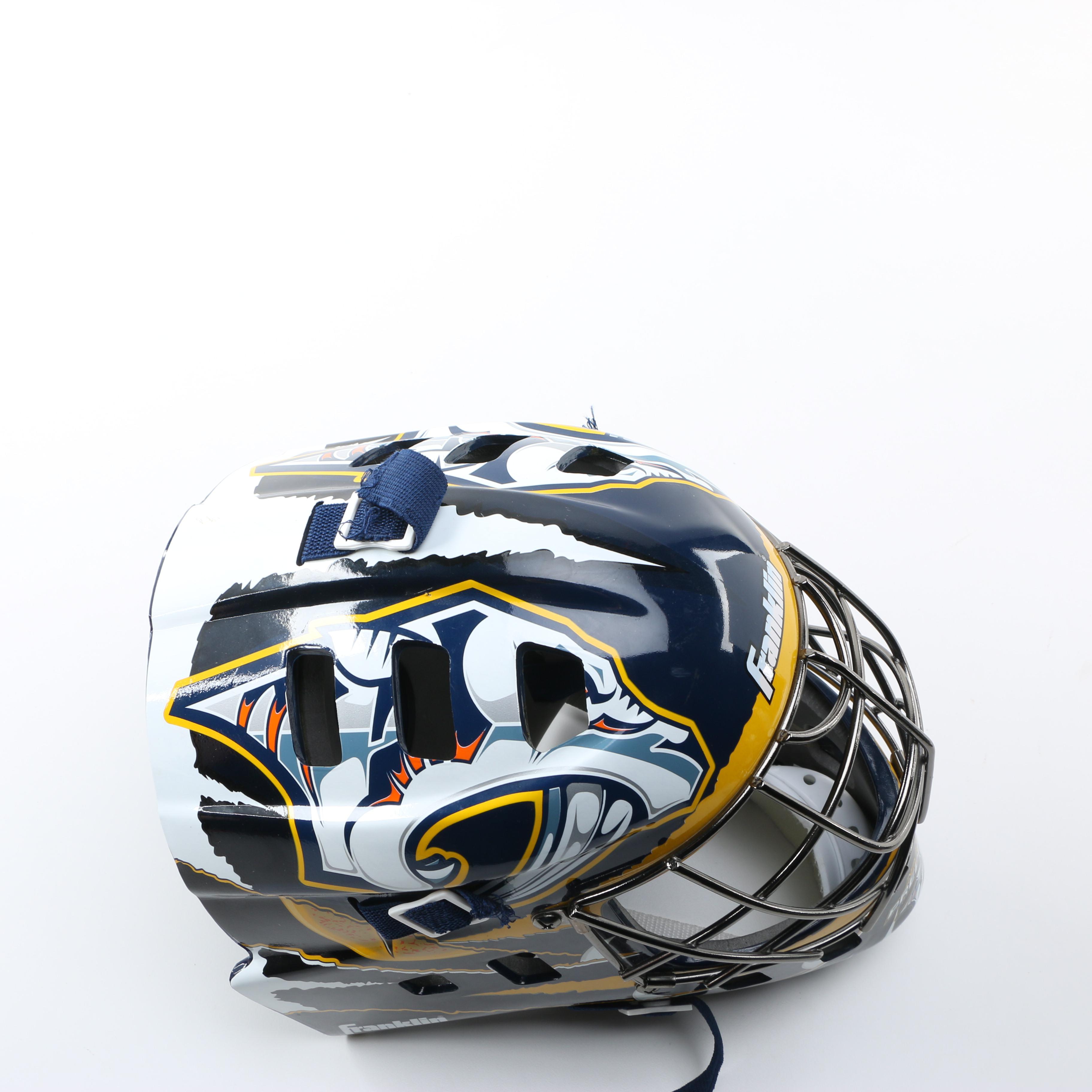 Nashville Predators Jersey and Goalie Helment and USA Hockey Jersey