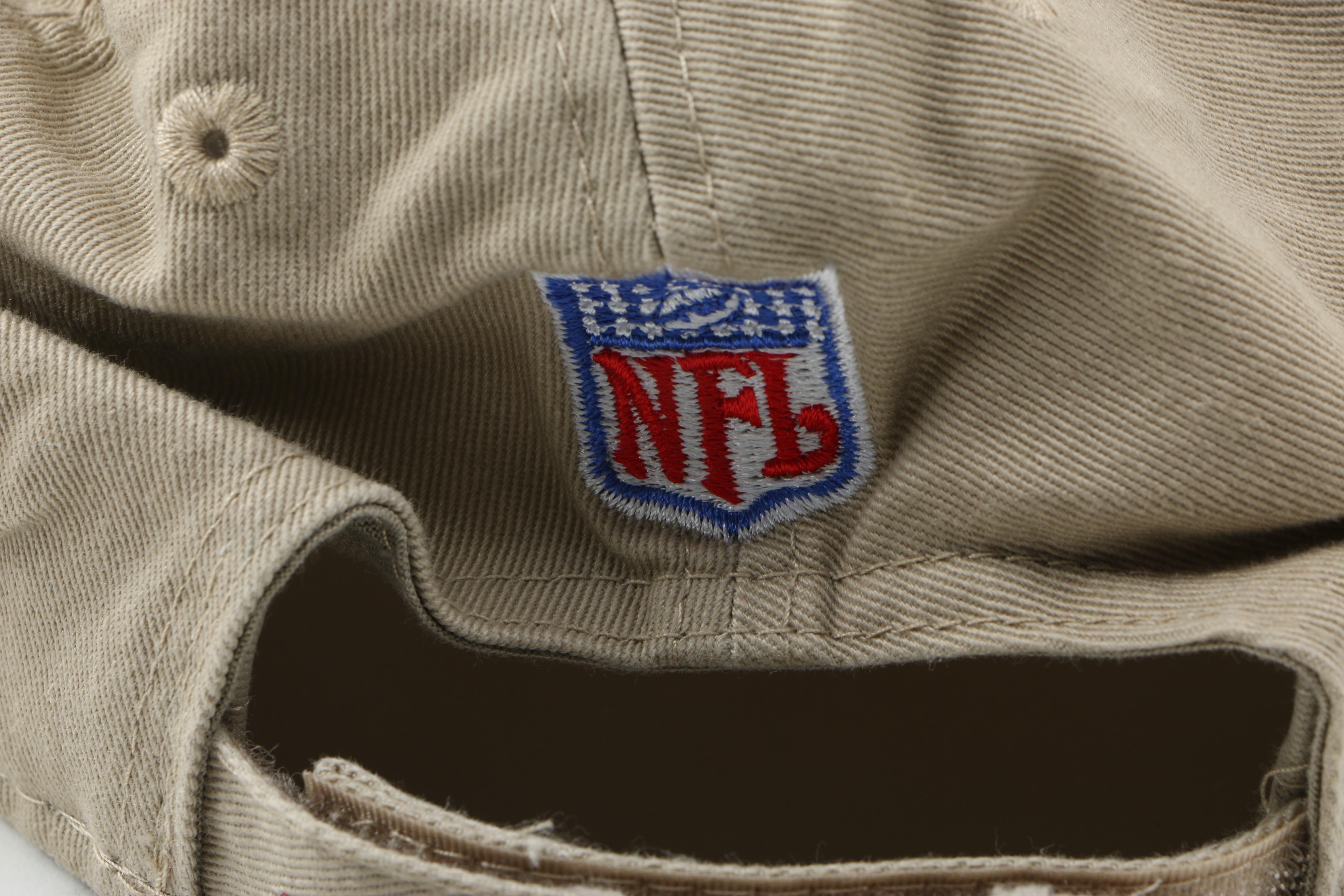 Collection of Hats and Super Bowl Souvenirs