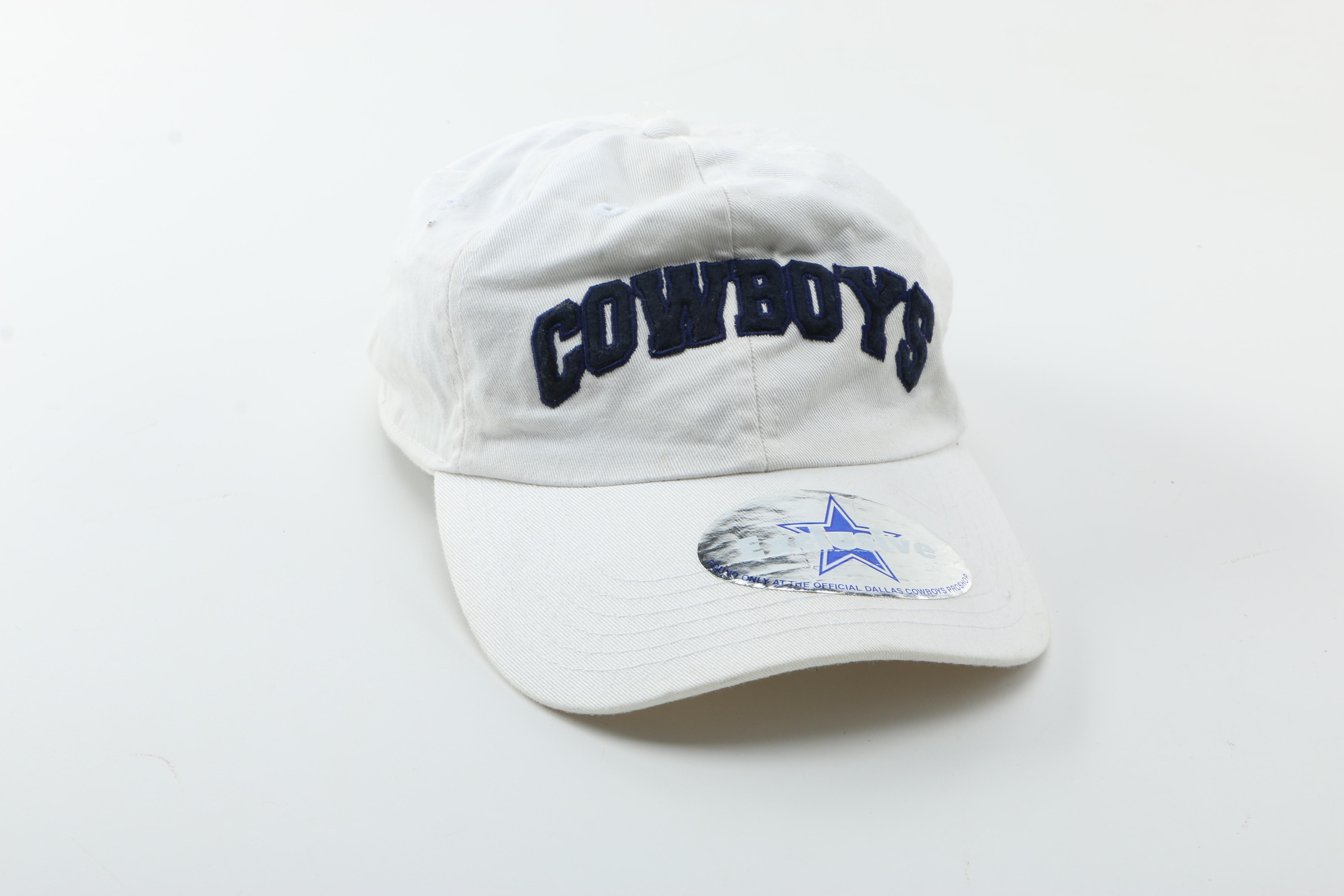 Collection of Hats and Super Bowl Souvenirs