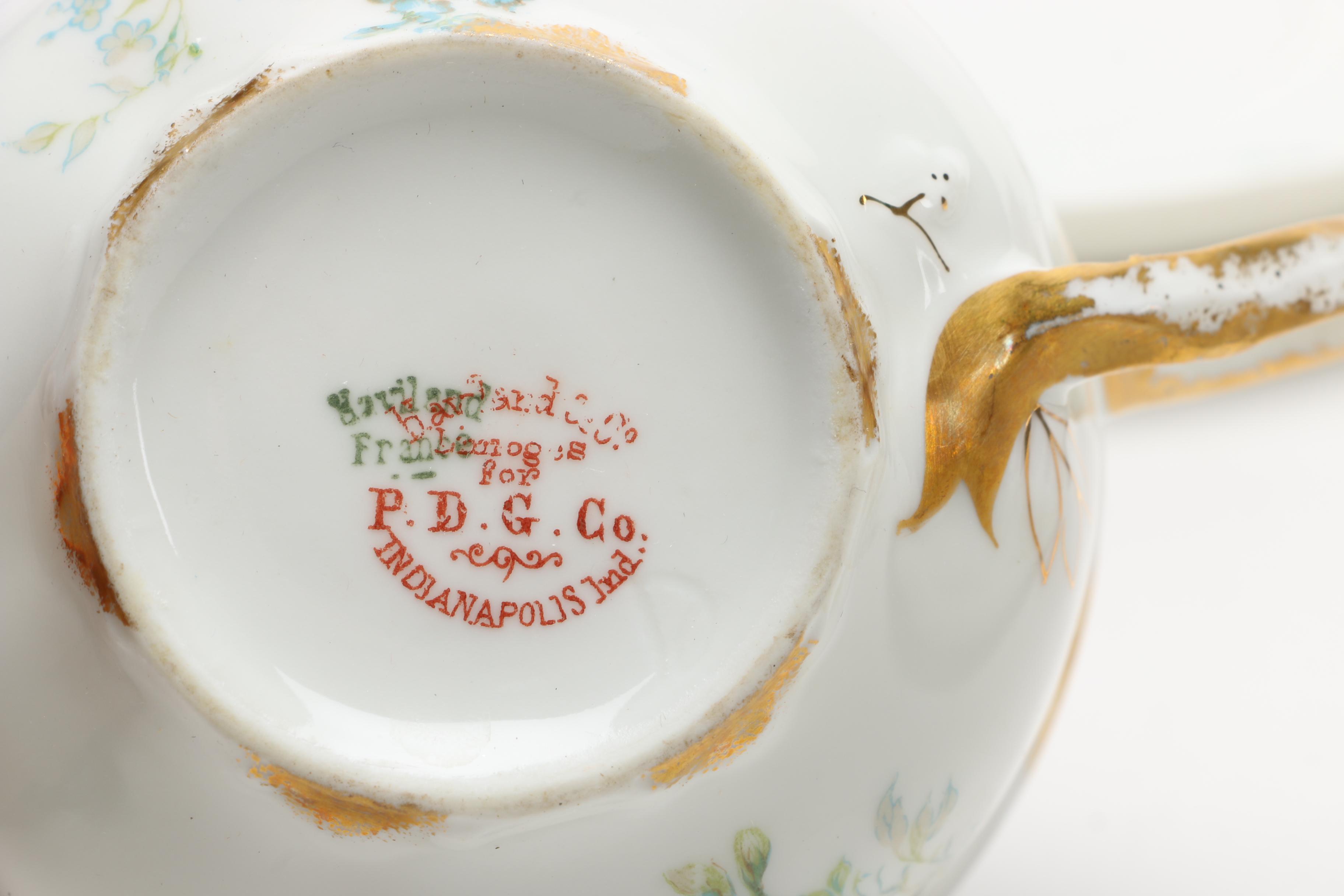 Haviland & Co. Limoges Teacups and Saucers