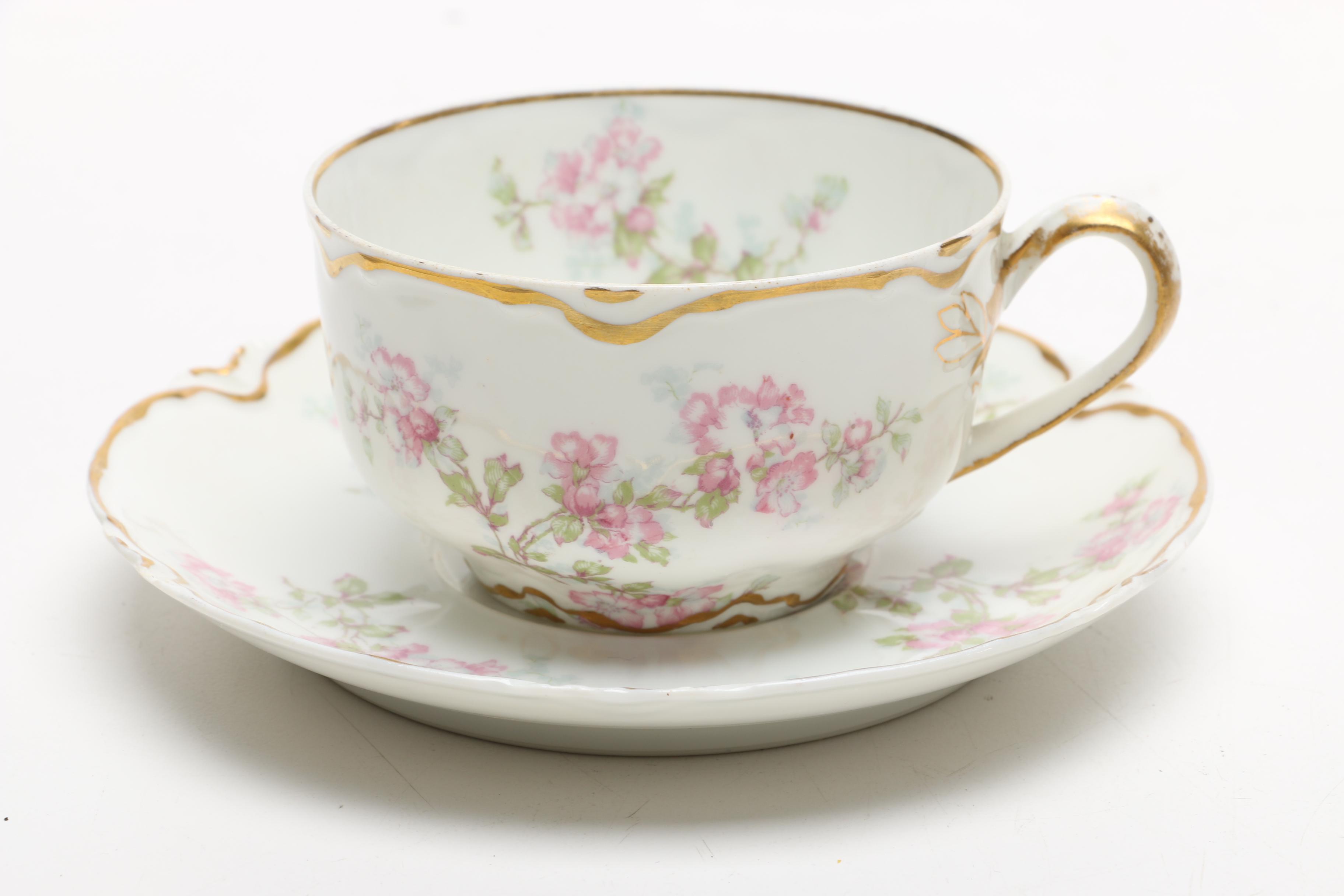 Haviland & Co. Limoges Teacups and Saucers