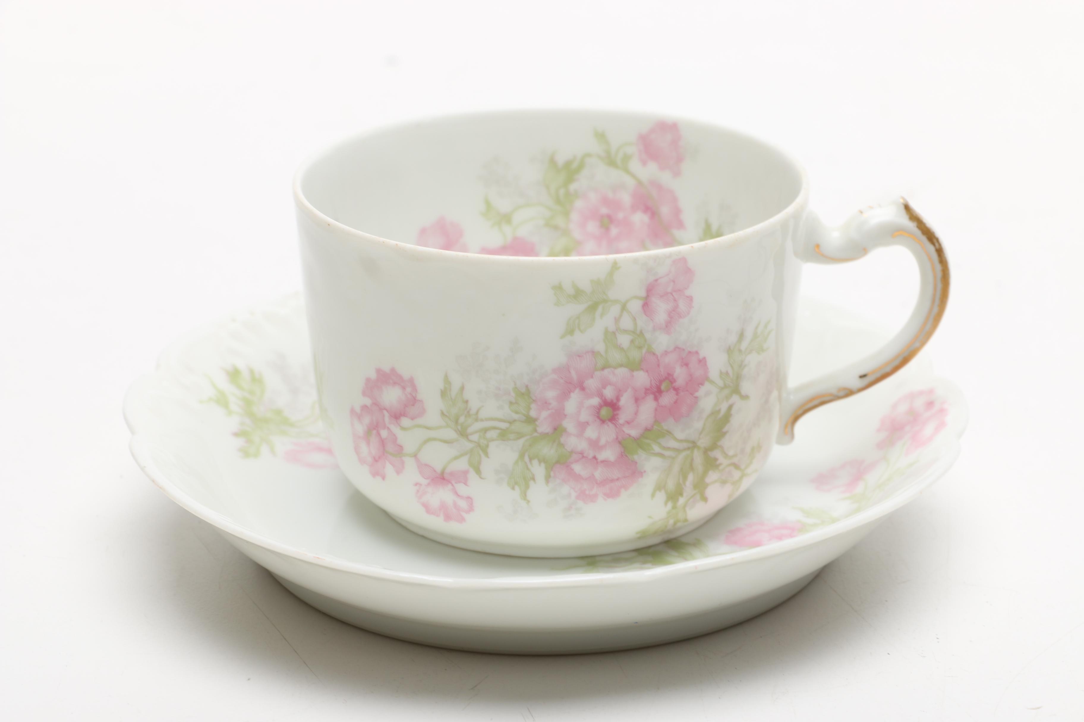 Haviland & Co. Limoges Teacups and Saucers