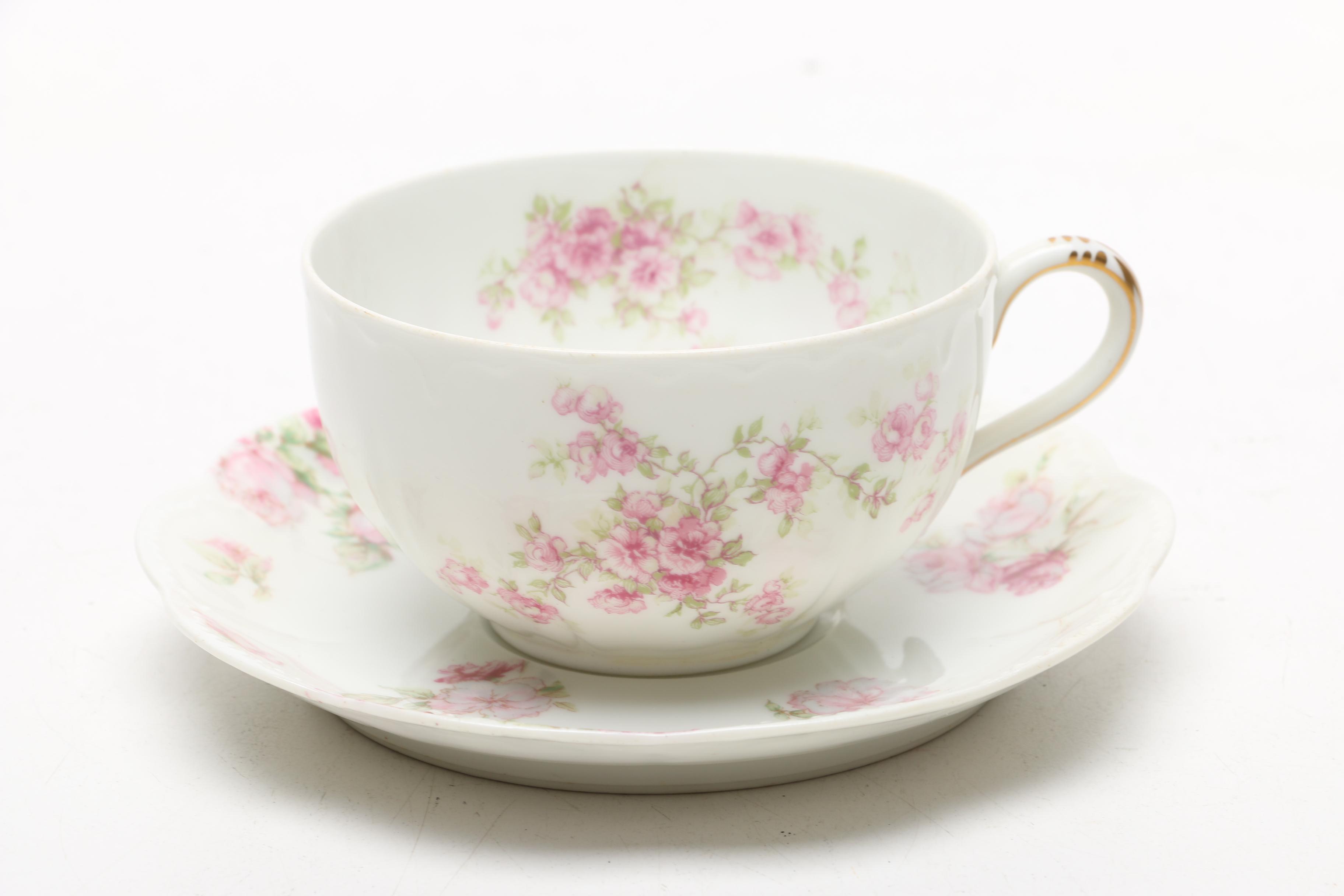 Haviland & Co. Limoges Teacups and Saucers