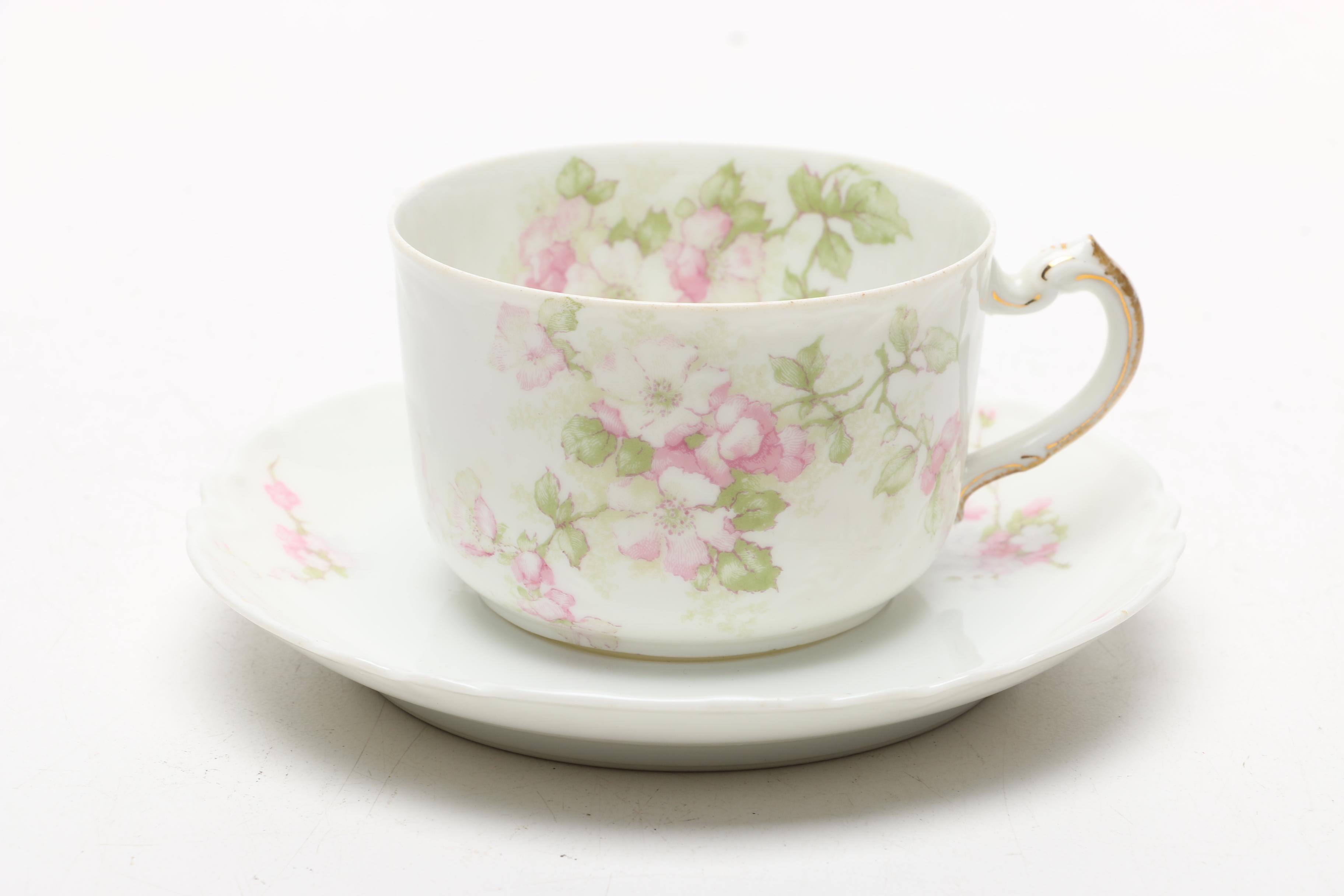 Haviland & Co. Limoges Teacups and Saucers