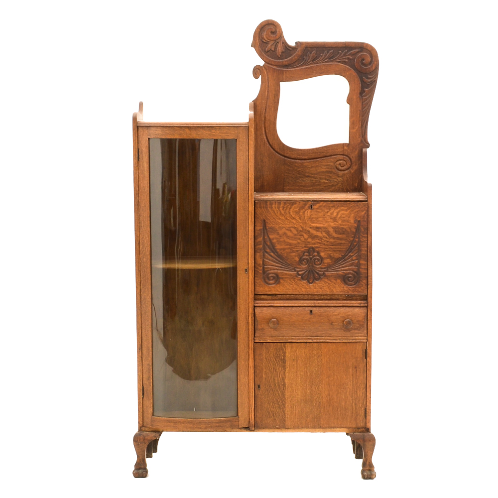 Victorian Oak Side-by-Side Secretary Desk