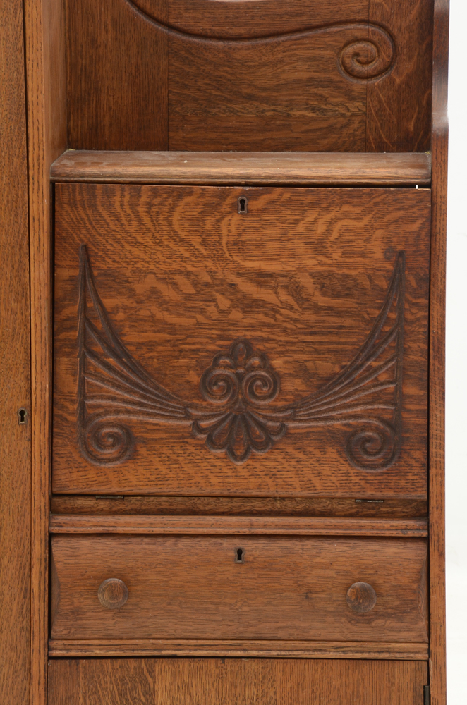 Victorian Oak Side-by-Side Secretary Desk