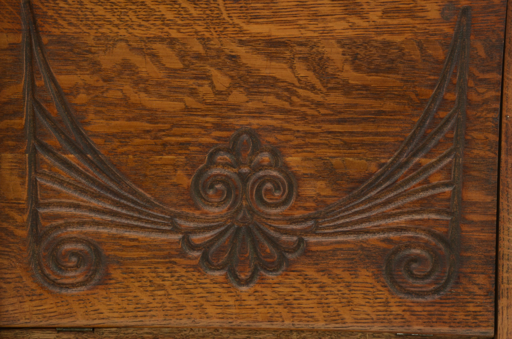 Victorian Oak Side-by-Side Secretary Desk