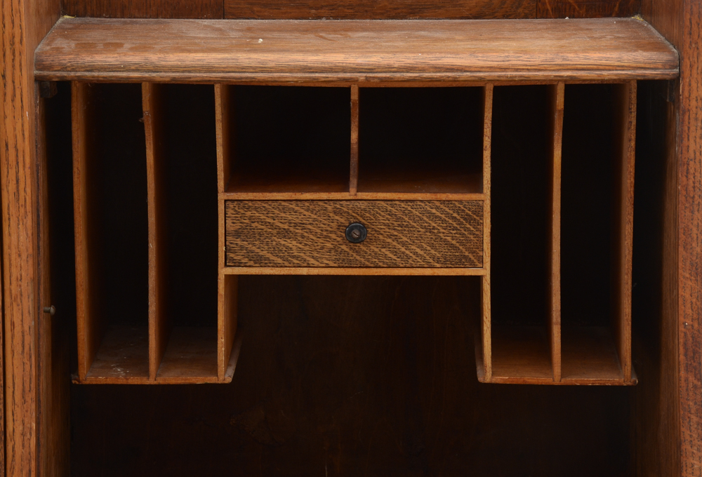 Victorian Oak Side-by-Side Secretary Desk