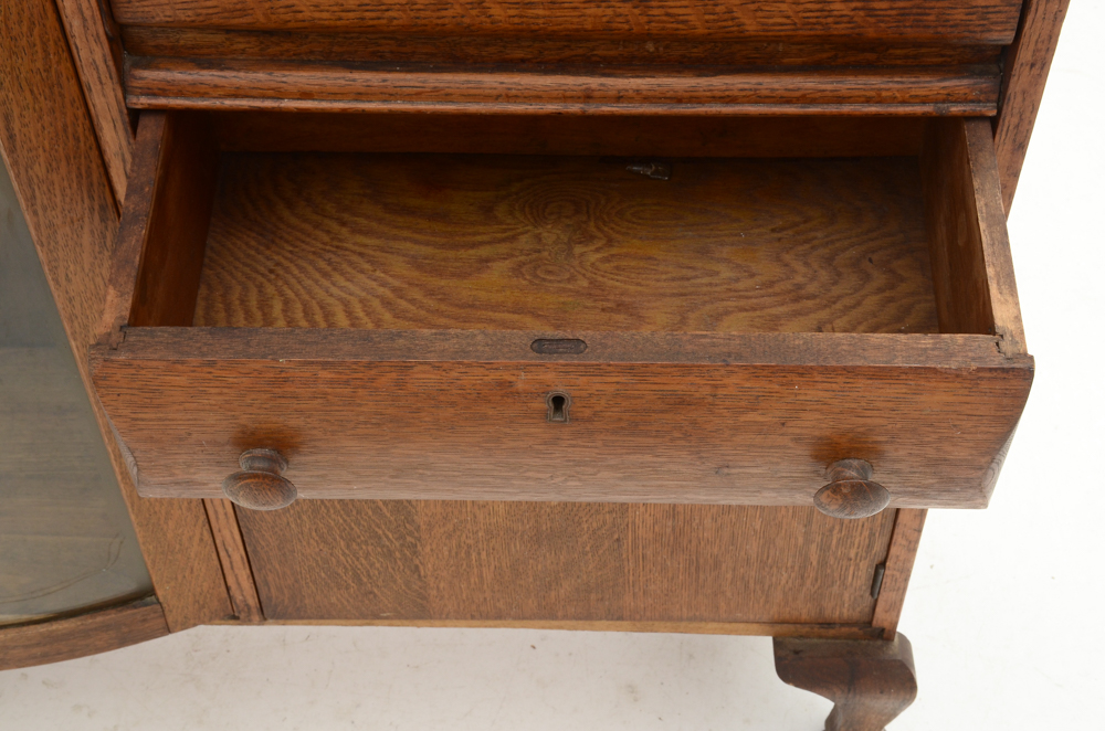 Victorian Oak Side-by-Side Secretary Desk