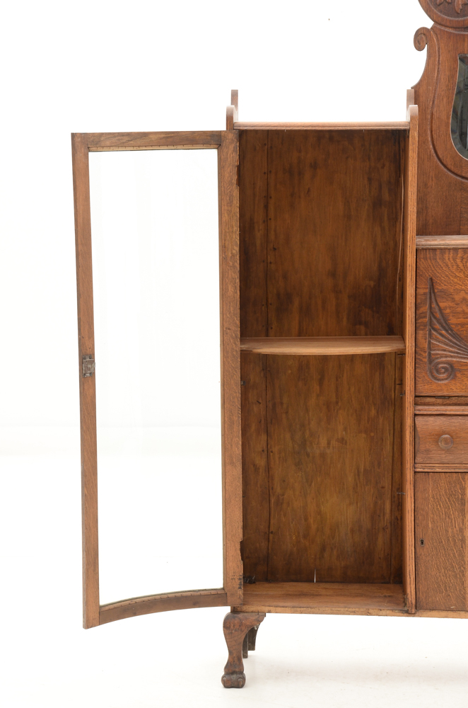 Victorian Oak Side-by-Side Secretary Desk