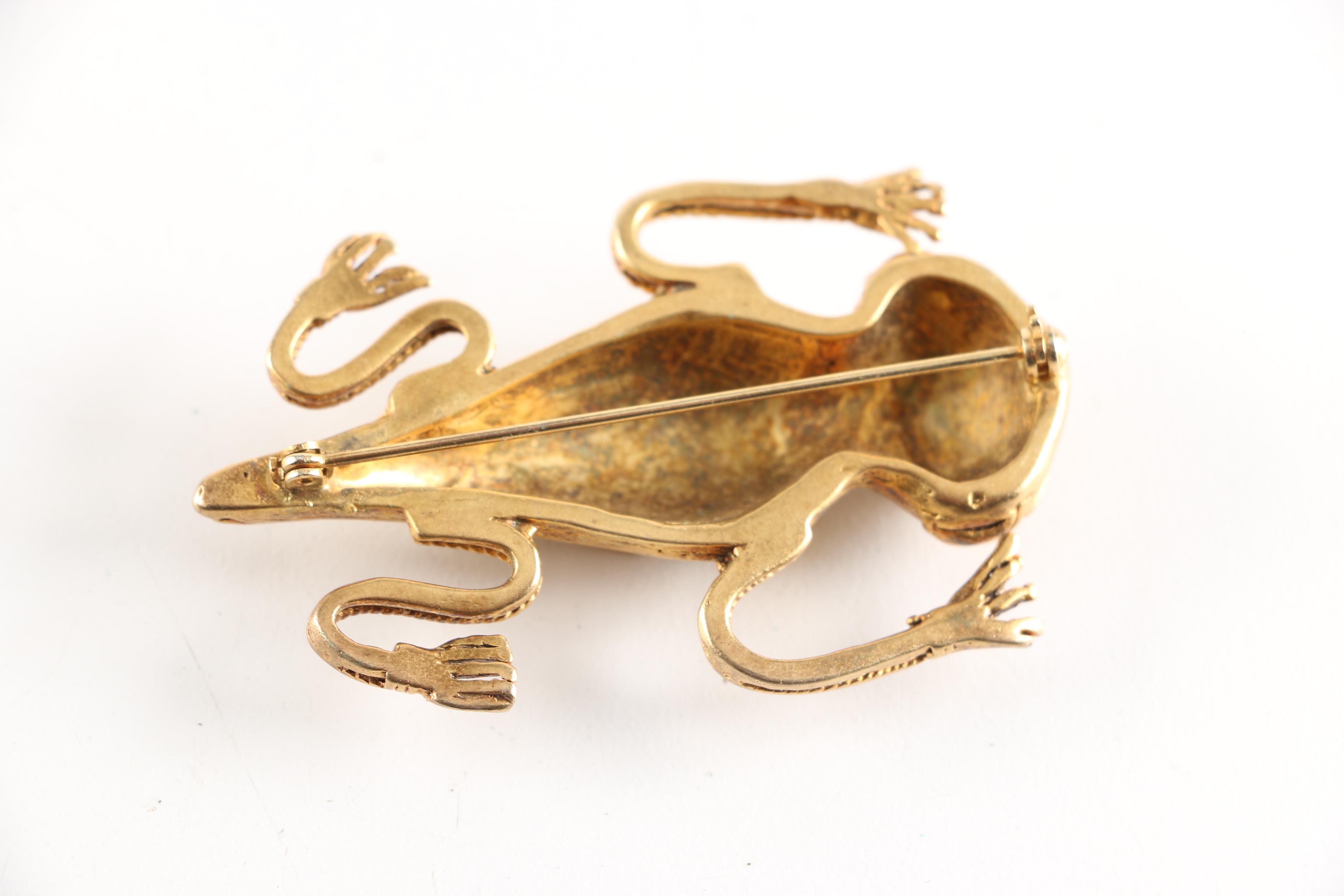 Costume Jewelry Including Lizard Brooch