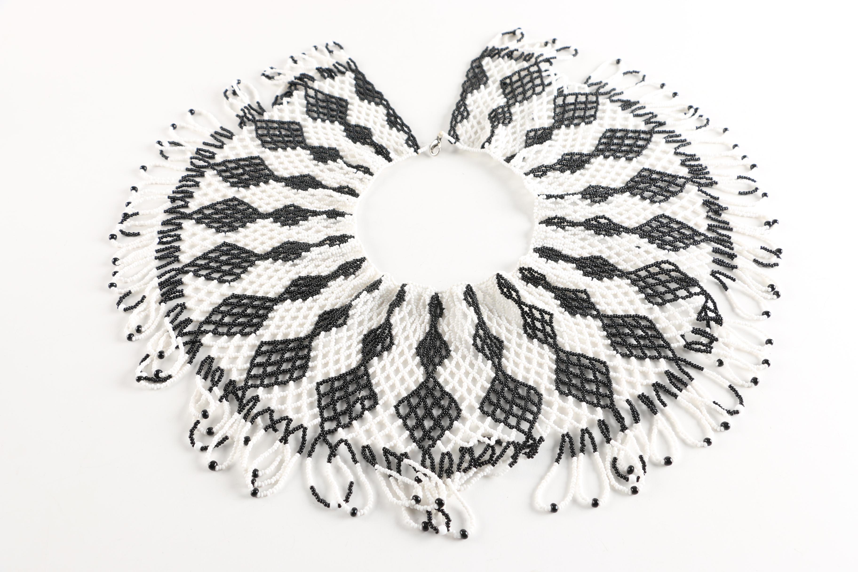 Costume Jewelry Including Native American Style Beaded Necklace