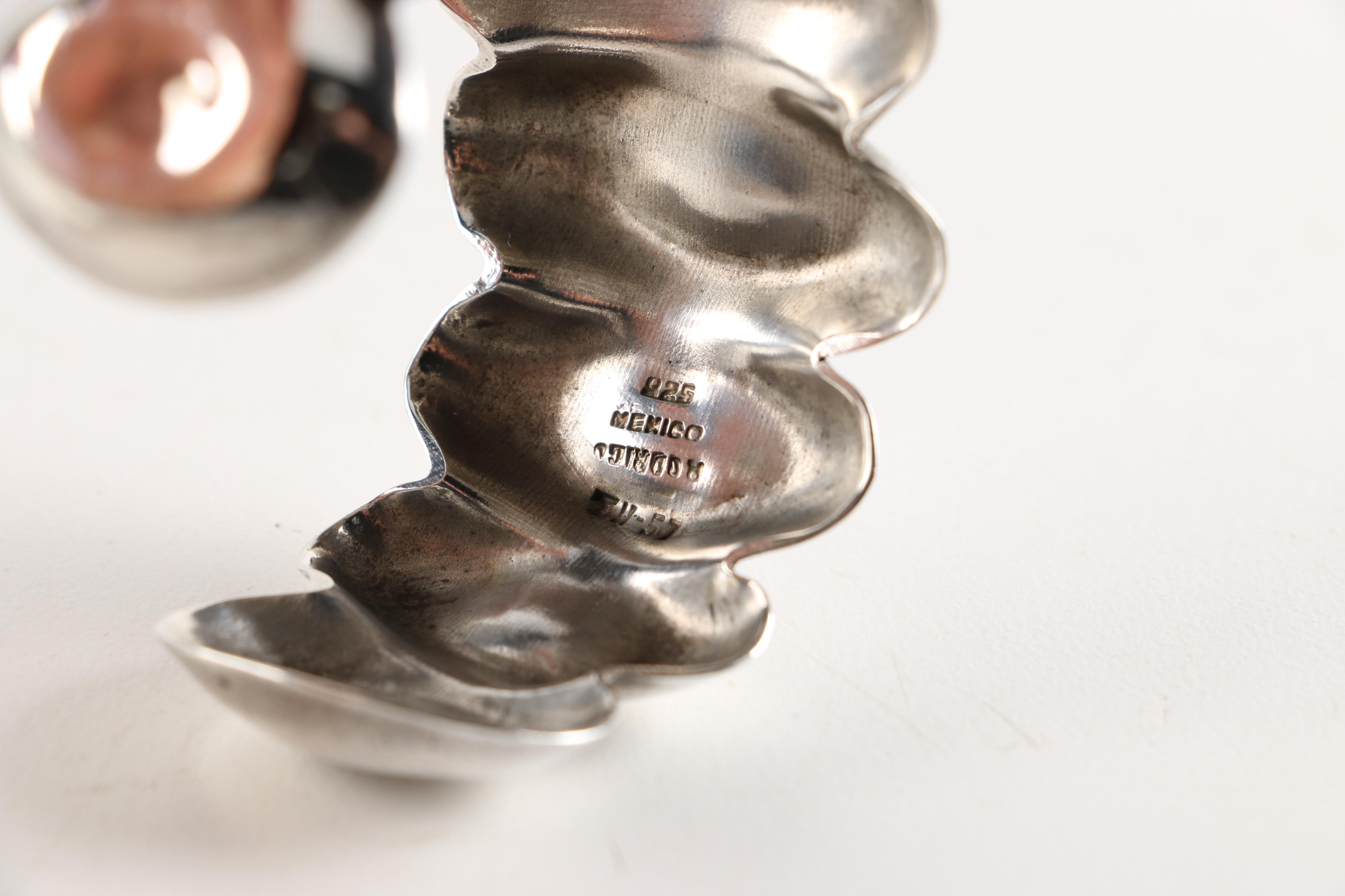 Sterling Silver Necklace and Bracelets Including Taxco