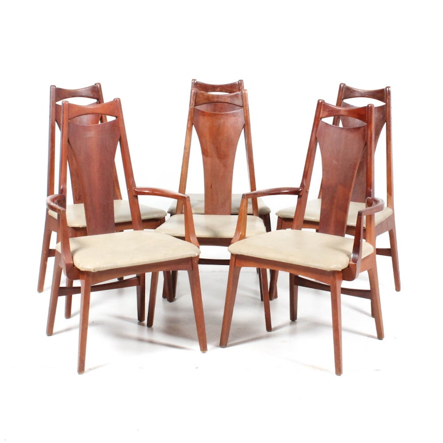 Six Danish Modern Teak Dining Chairs