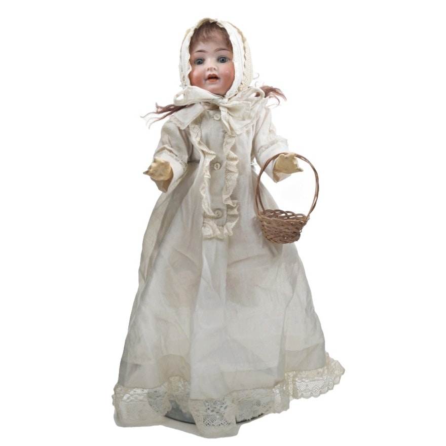 German PM Bisque Jointed Doll