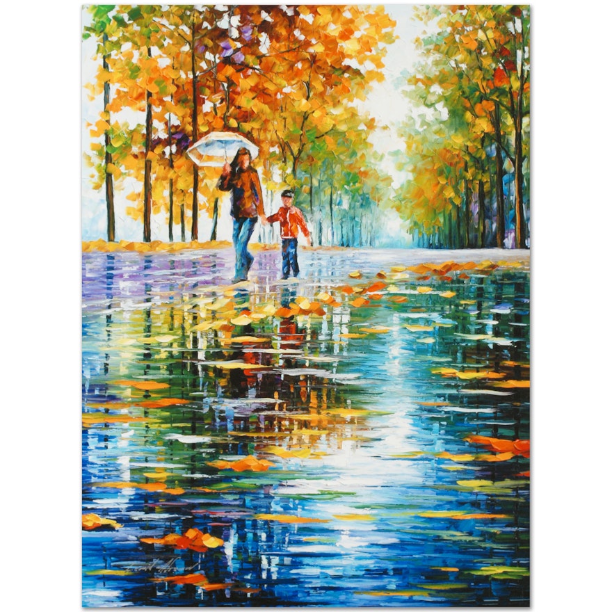 "Stroll in an Autumn Park" Limited Edition by Leonid Afremov