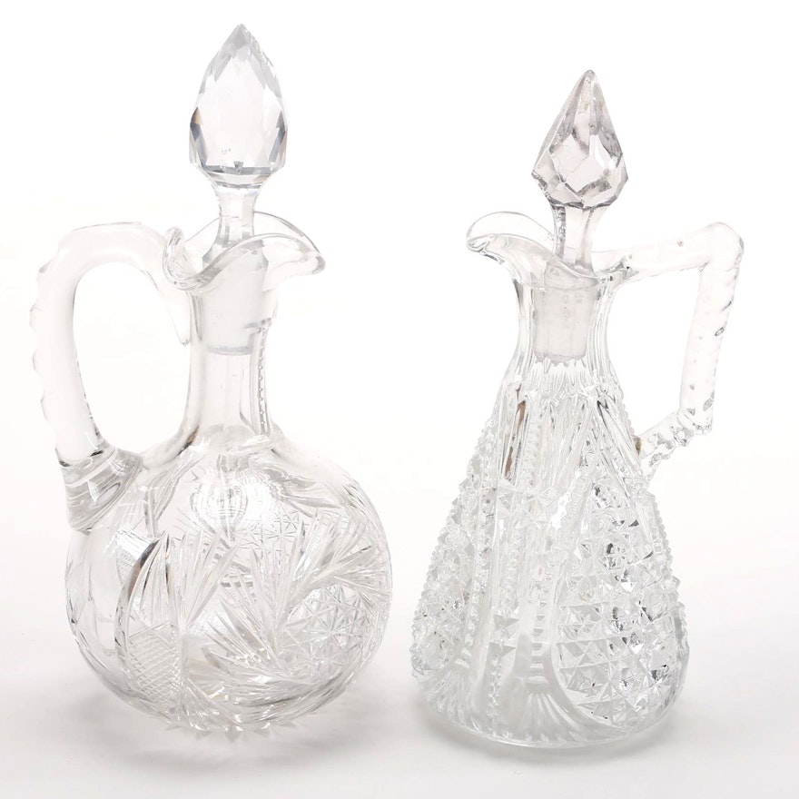 Two Cut Glass Decanters