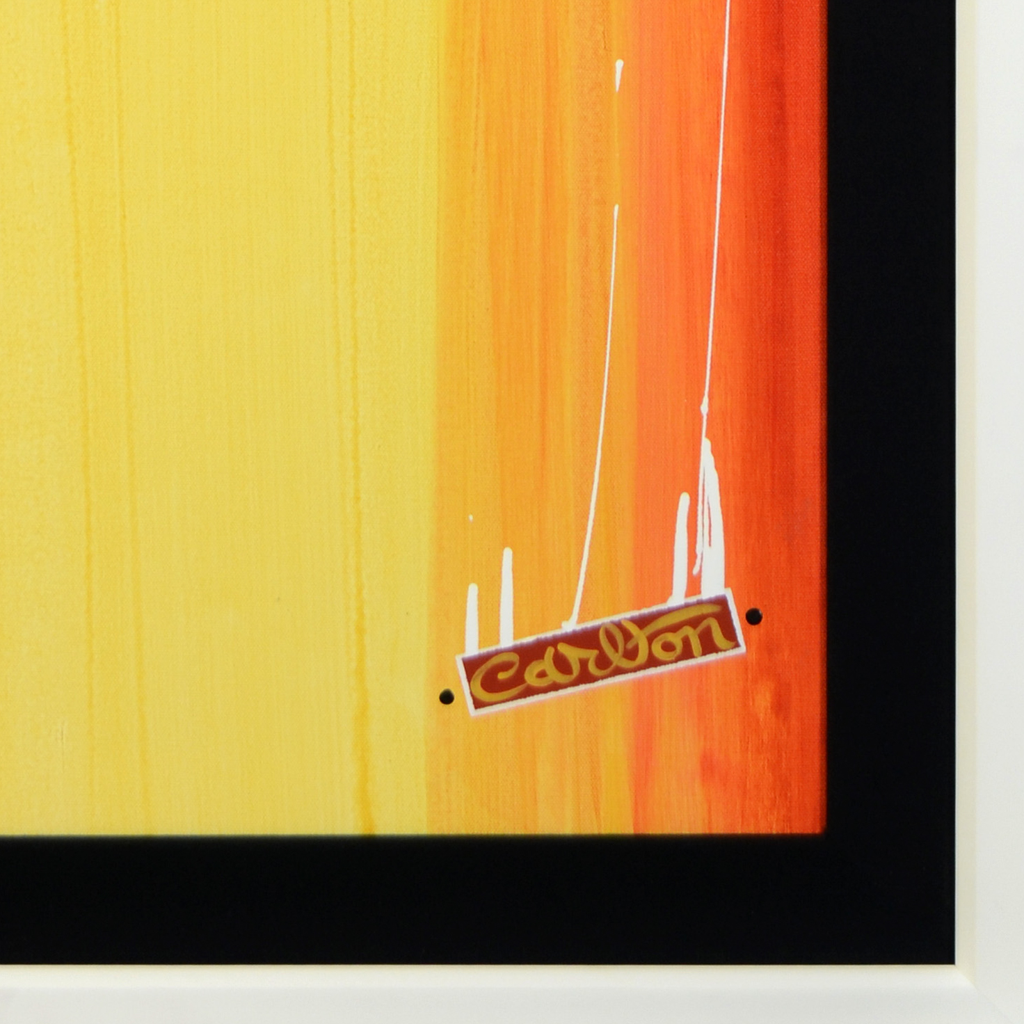 Trevor Carlton "Look Out Below" Signed Painting on Canvas