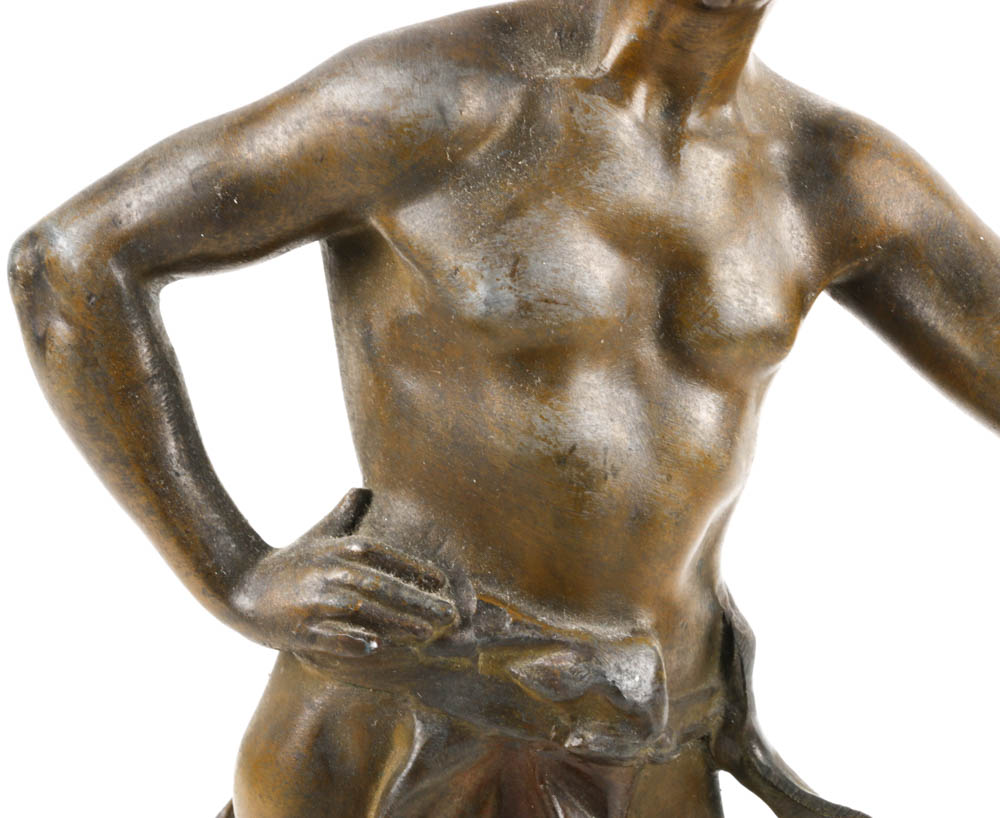 "La Moisson Est Abondante" Spelter Sculpture After Auguste Moreau