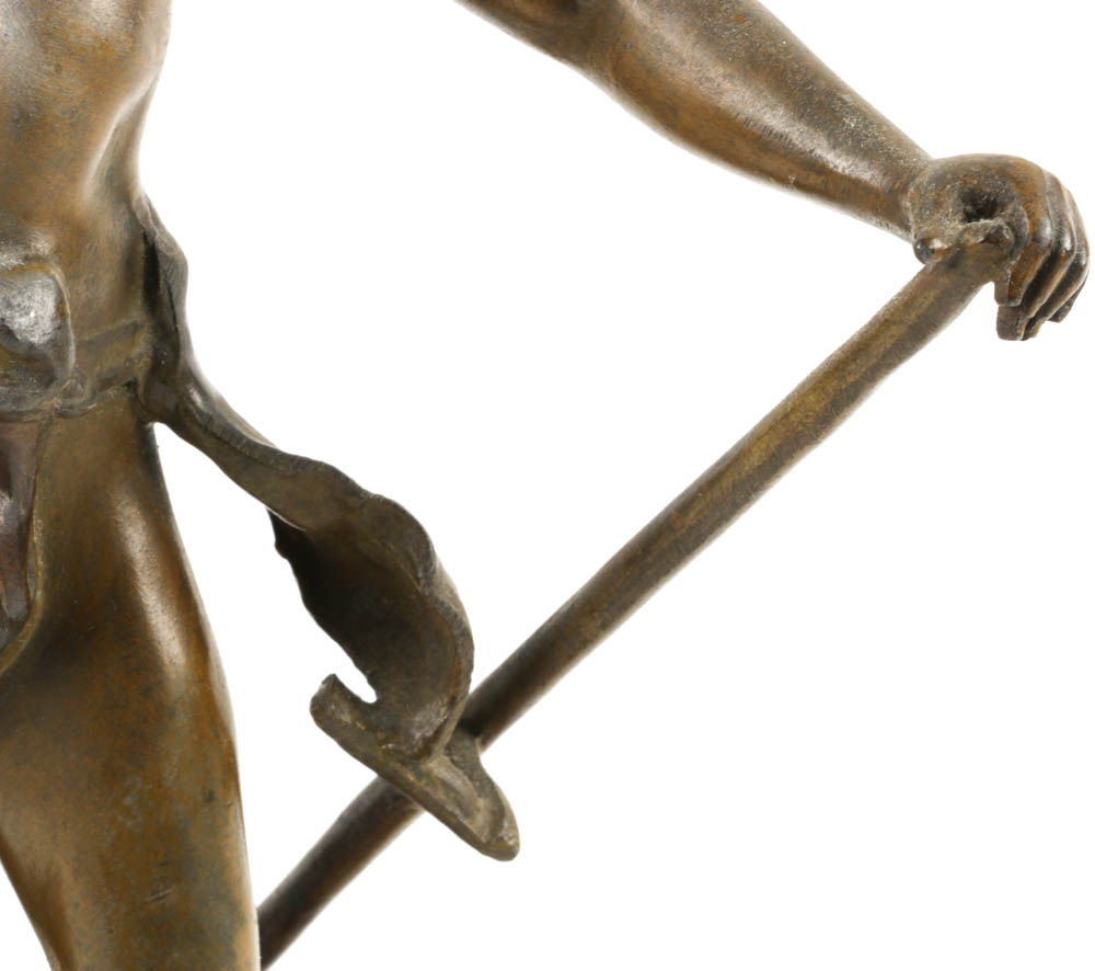 "La Moisson Est Abondante" Spelter Sculpture After Auguste Moreau