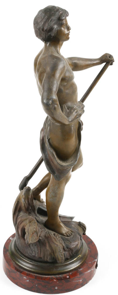 "La Moisson Est Abondante" Spelter Sculpture After Auguste Moreau