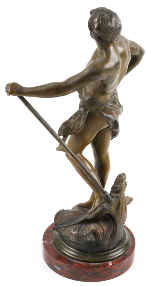 "La Moisson Est Abondante" Spelter Sculpture After Auguste Moreau