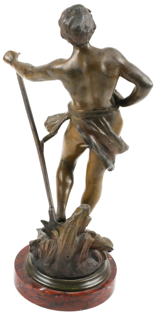 "La Moisson Est Abondante" Spelter Sculpture After Auguste Moreau