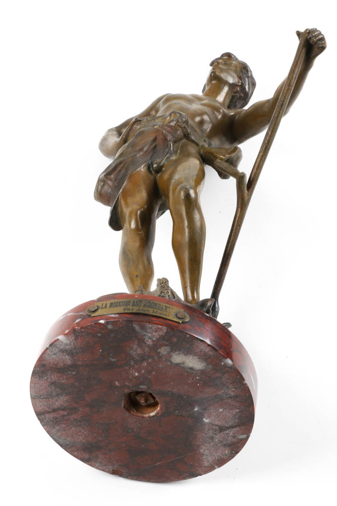 "La Moisson Est Abondante" Spelter Sculpture After Auguste Moreau