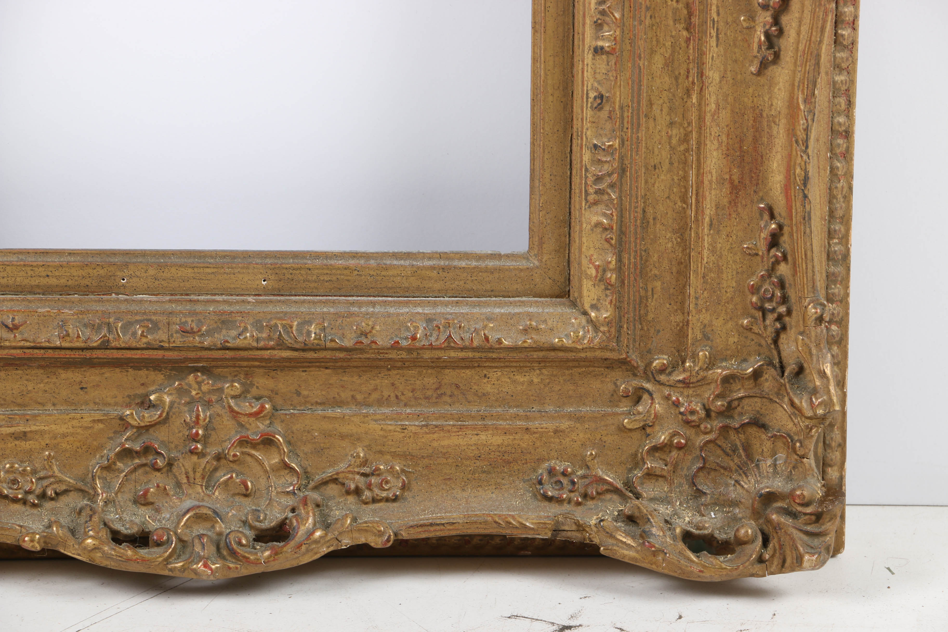 19th Century Louis XV Style Gilt and Gesso Frame