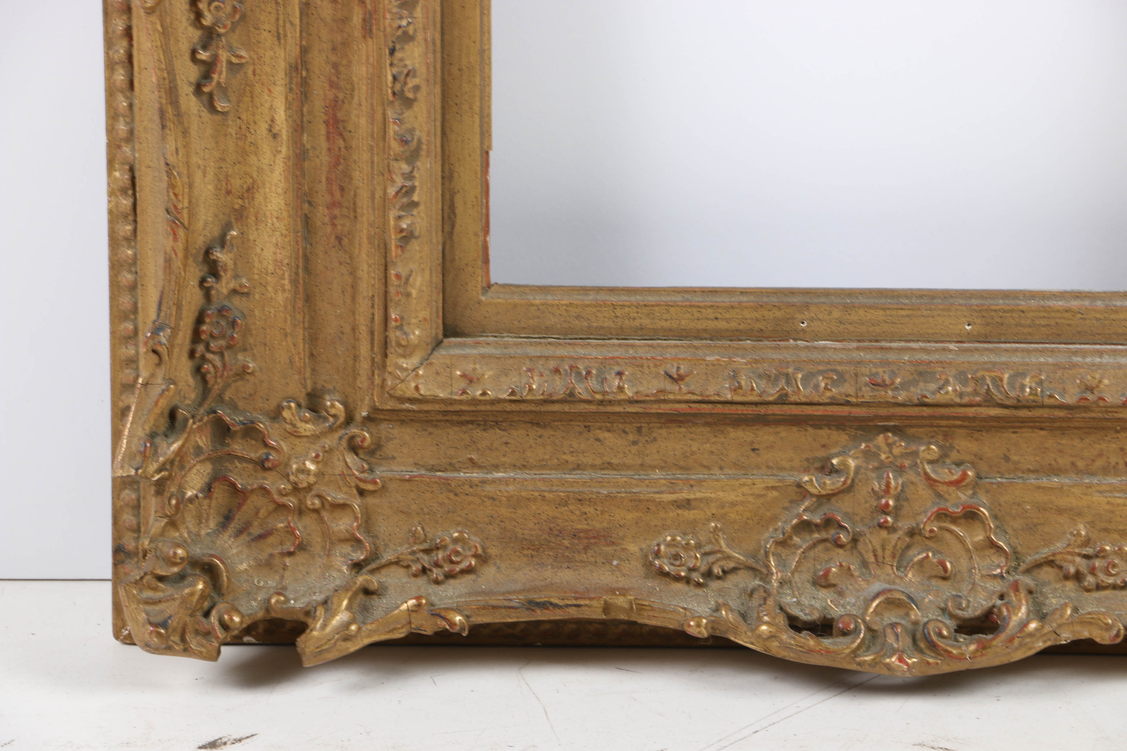 19th Century Louis XV Style Gilt and Gesso Frame