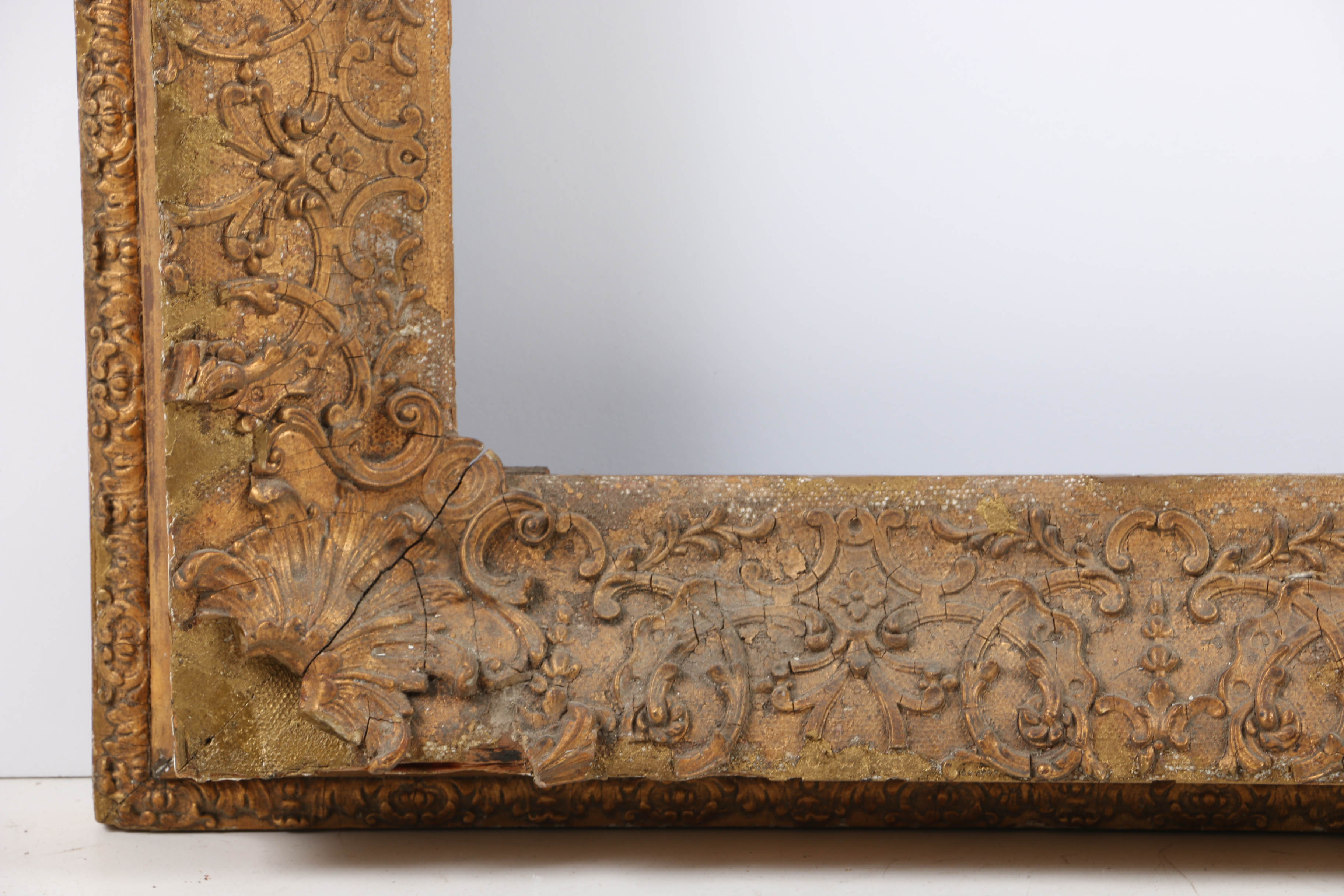 Mid-19th Century Thomas Cole Style Gilt and Gesso Frame