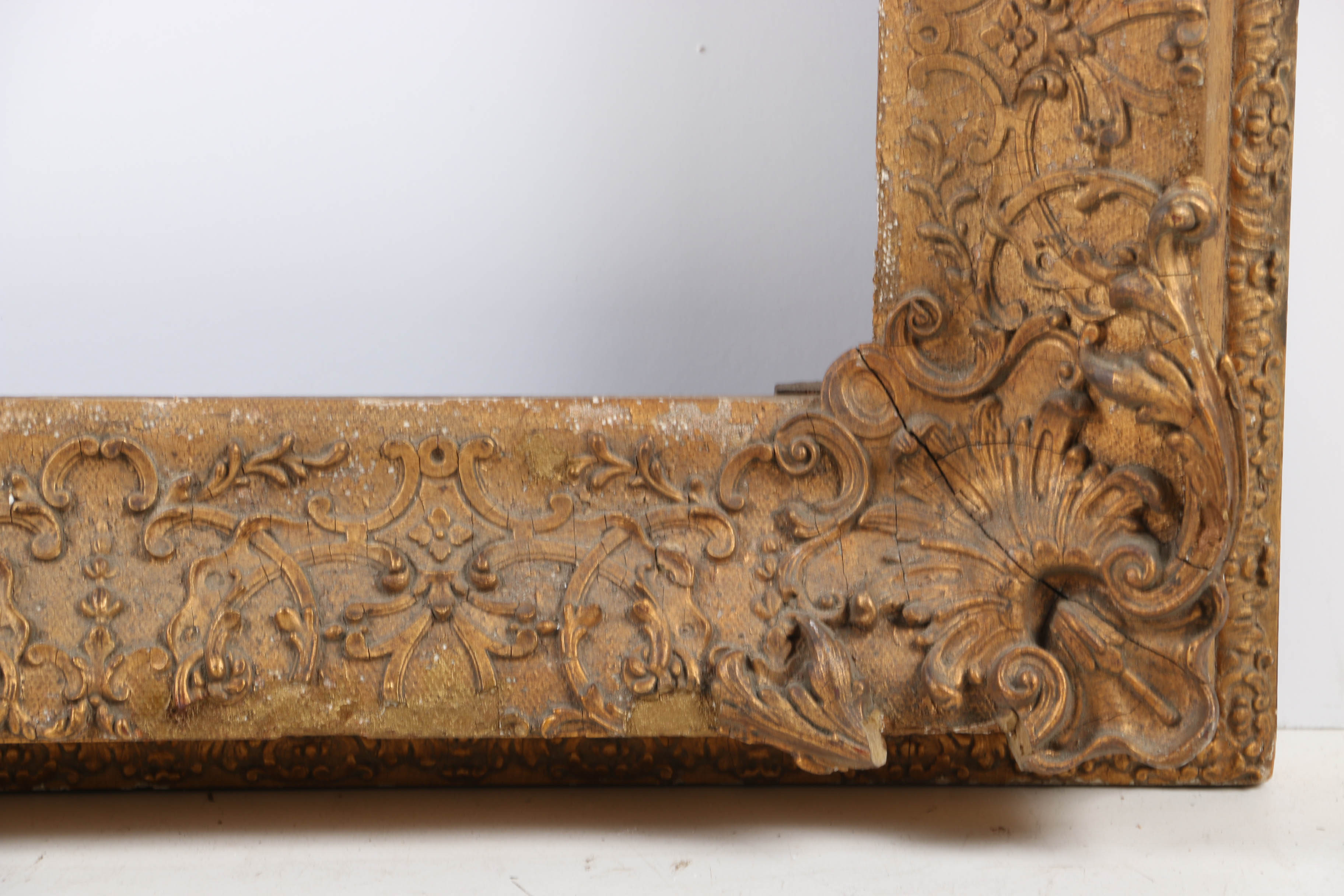 Mid-19th Century Thomas Cole Style Gilt and Gesso Frame