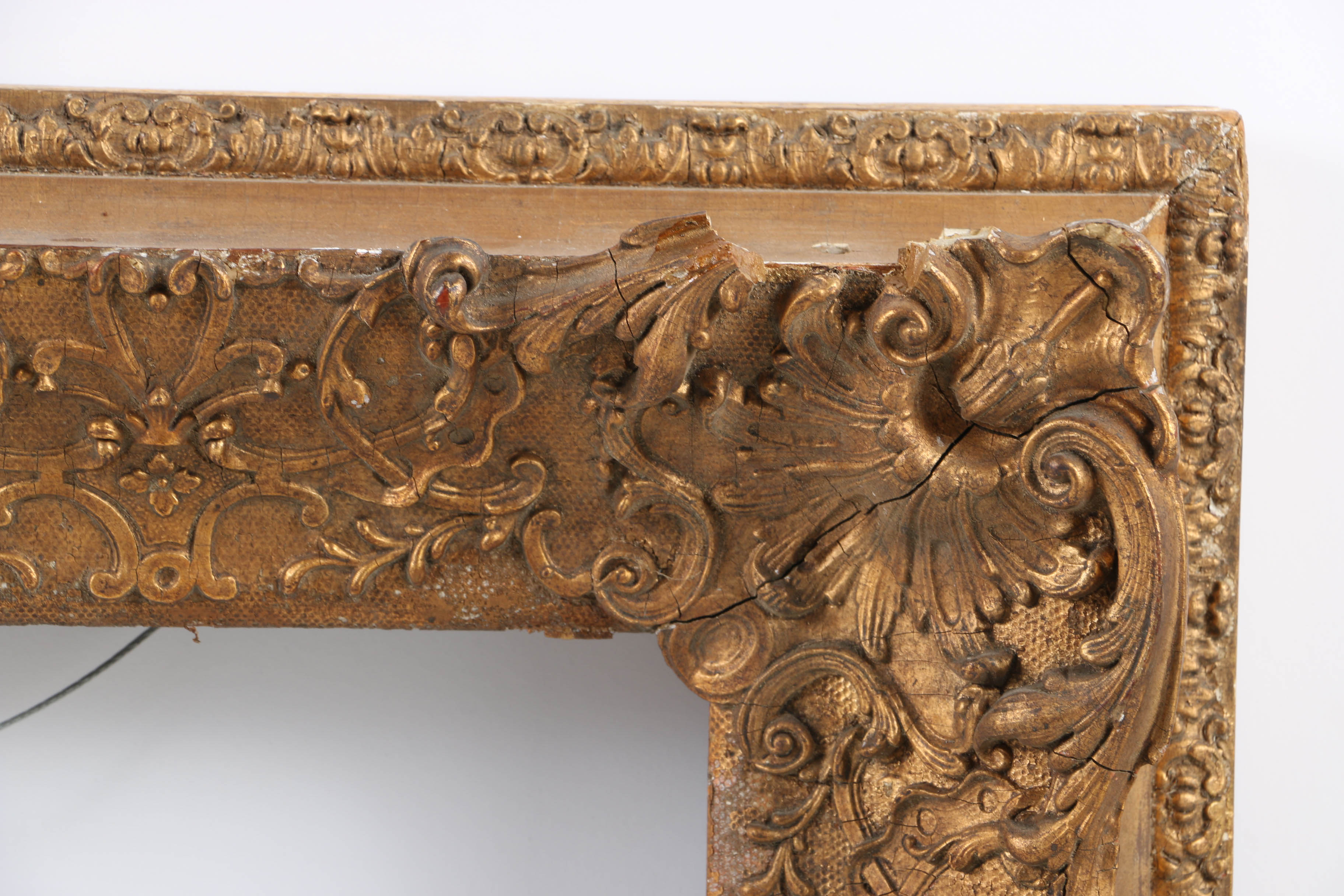 Mid-19th Century Thomas Cole Style Gilt and Gesso Frame