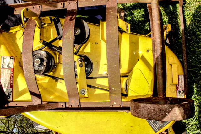 John Deere 170 Riding Mower with Snow Plow