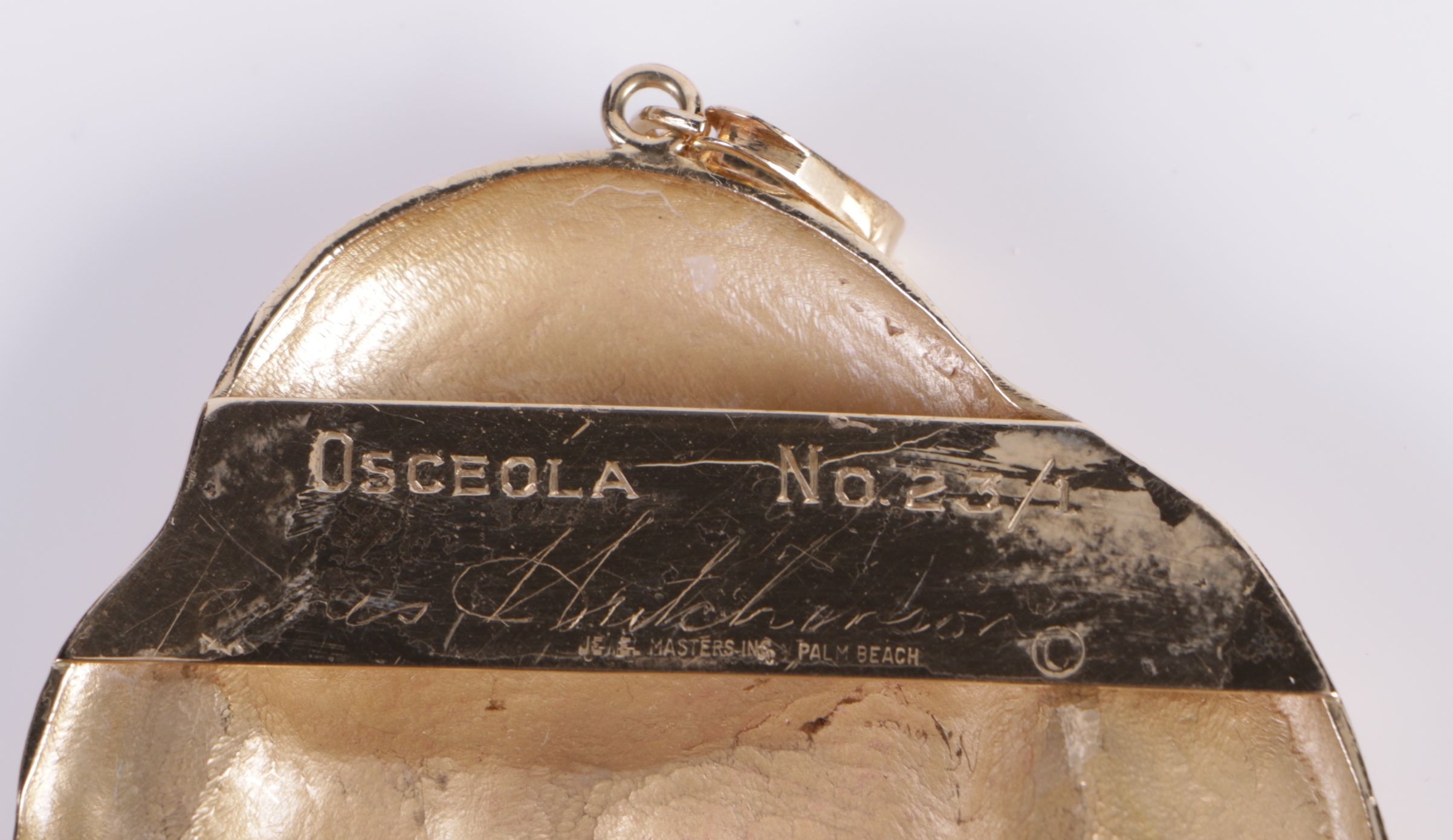 335.00 DWT 14K Yellow Gold Limited Edition Native American Figure Jewelry Set by James Hutchinson for Jewelmasters, Inc.