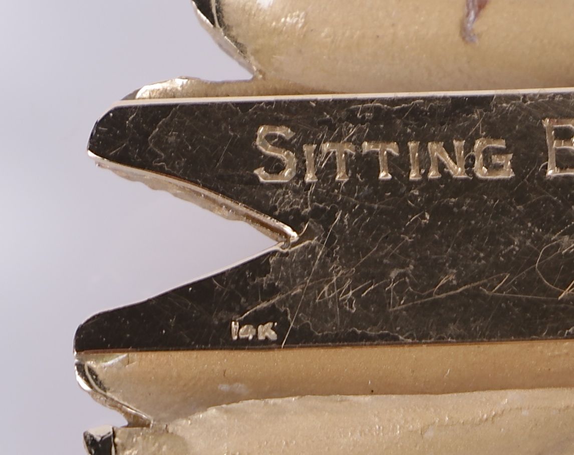 335.00 DWT 14K Yellow Gold Limited Edition Native American Figure Jewelry Set by James Hutchinson for Jewelmasters, Inc.