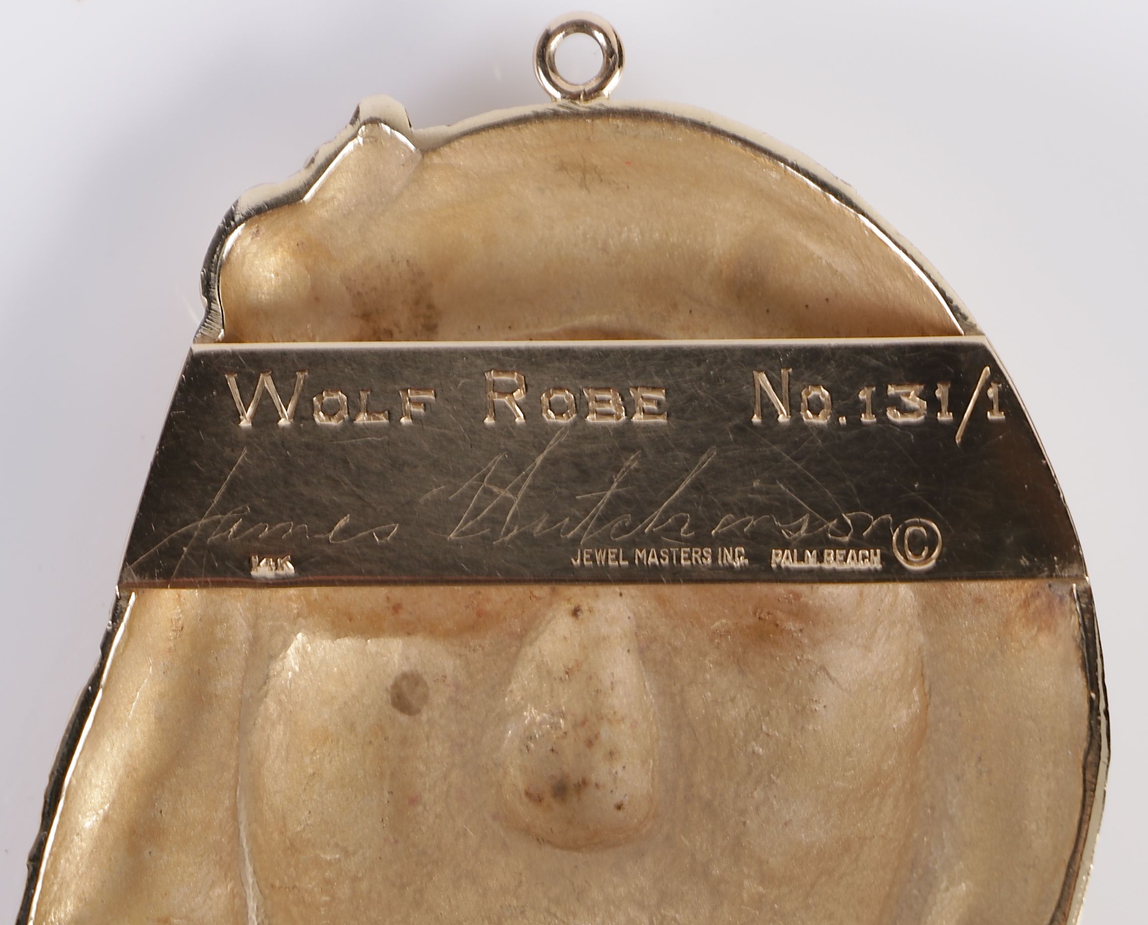 335.00 DWT 14K Yellow Gold Limited Edition Native American Figure Jewelry Set by James Hutchinson for Jewelmasters, Inc.