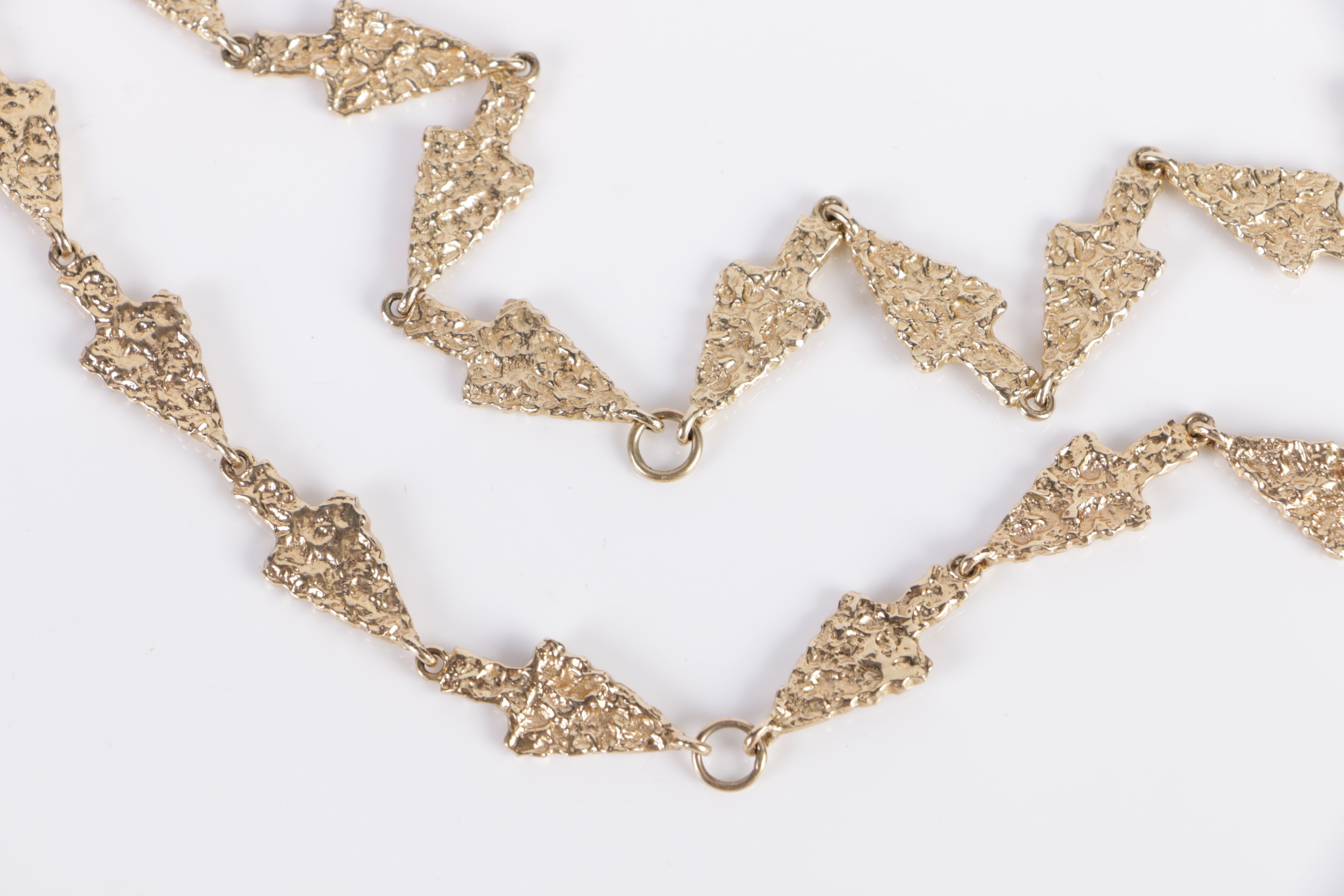 335.00 DWT 14K Yellow Gold Limited Edition Native American Figure Jewelry Set by James Hutchinson for Jewelmasters, Inc.