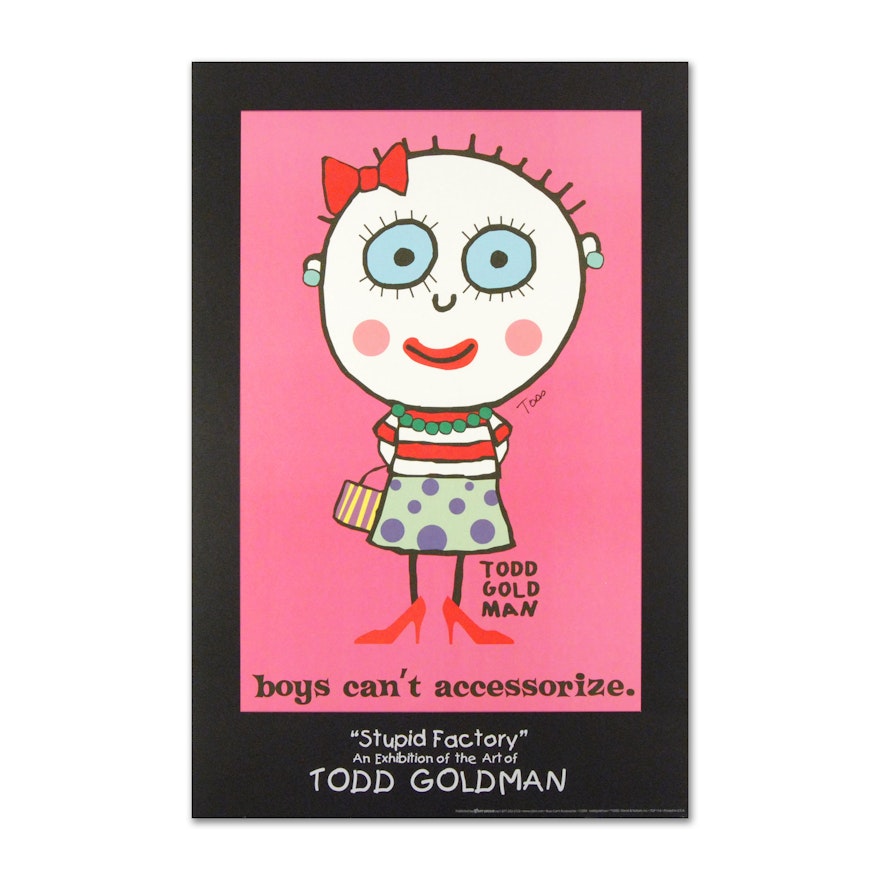 Todd Goldman "Boys Can't Accessorize" Poster