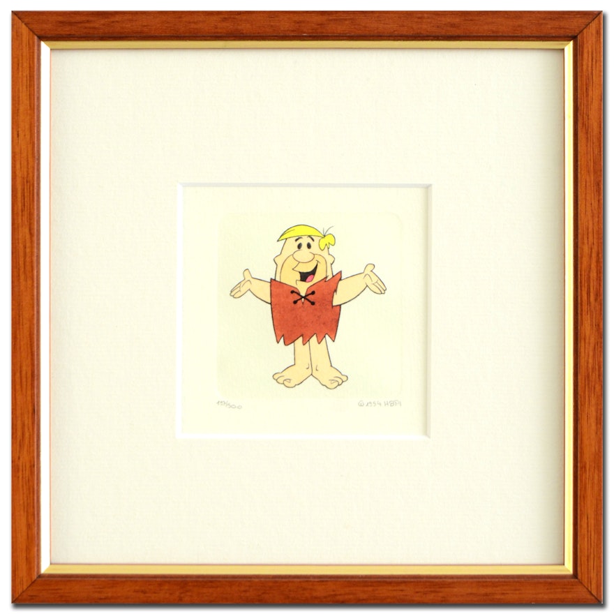 Hanna-Barbera "Barney Rubble" Etching on Paper
