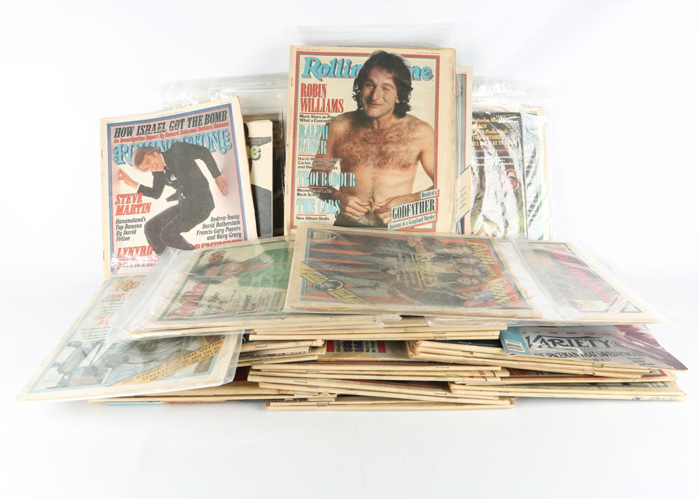 Vintage 1980s "Rolling Stone" Magazines