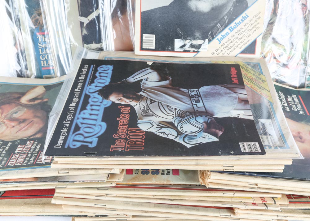 Vintage 1980s "Rolling Stone" Magazines