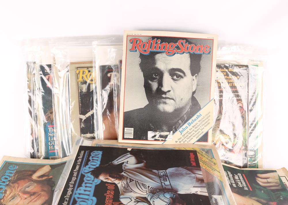 Vintage 1980s "Rolling Stone" Magazines
