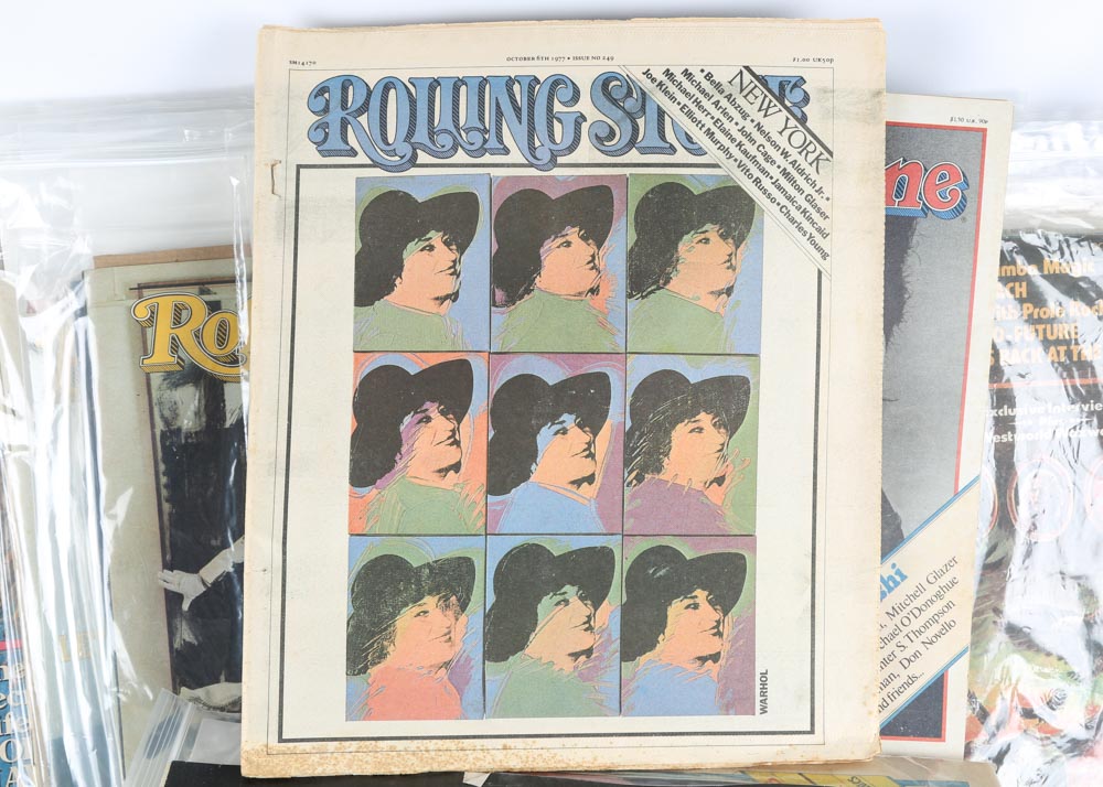 Vintage 1980s "Rolling Stone" Magazines