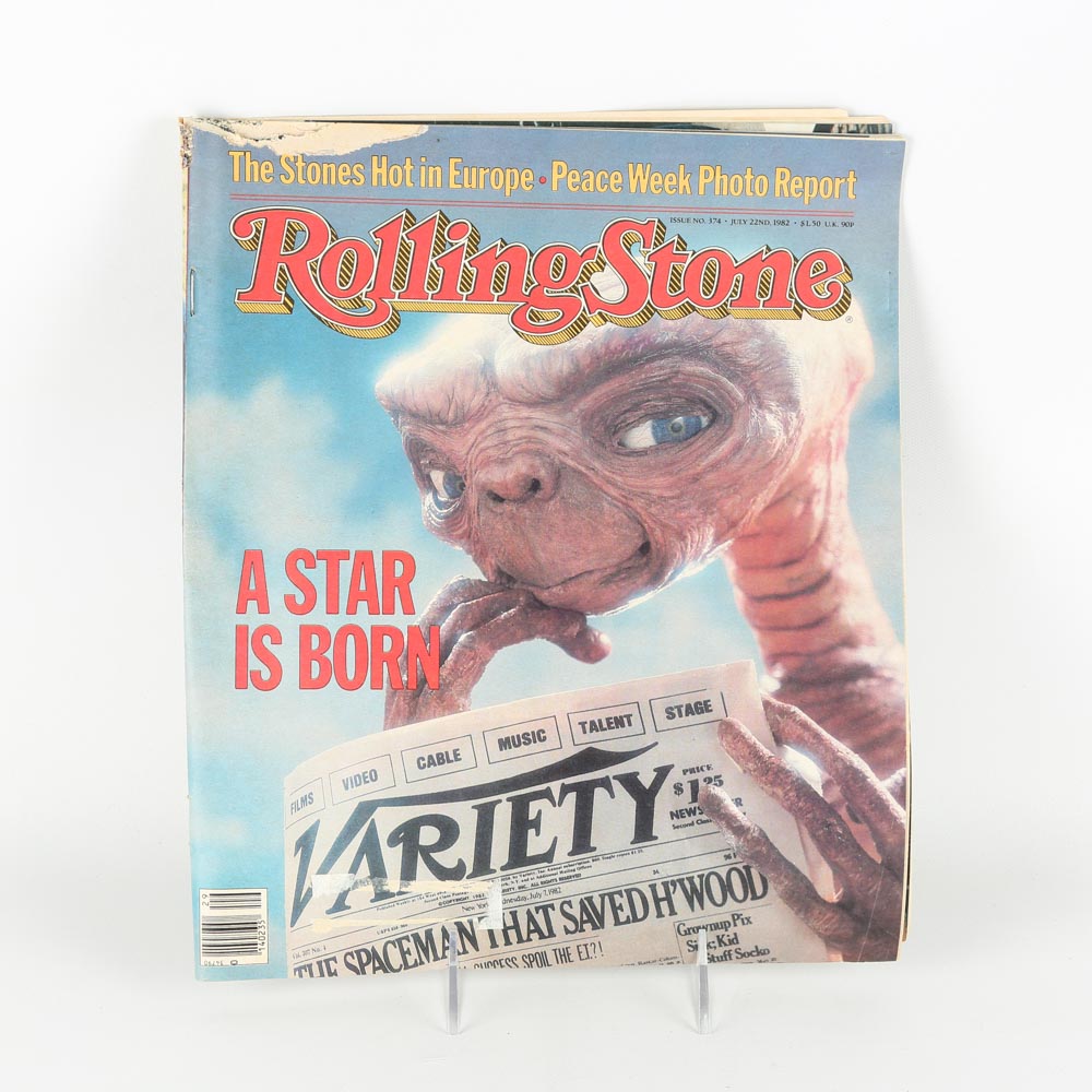 Vintage 1980s "Rolling Stone" Magazines