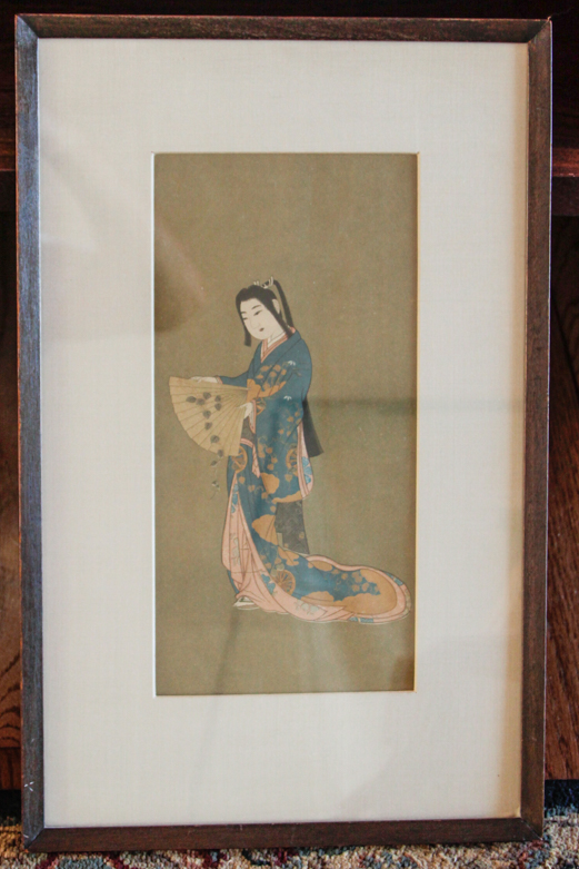 After Zhou Fang and a Ukiyo-e Bijinga Offset Lithographs