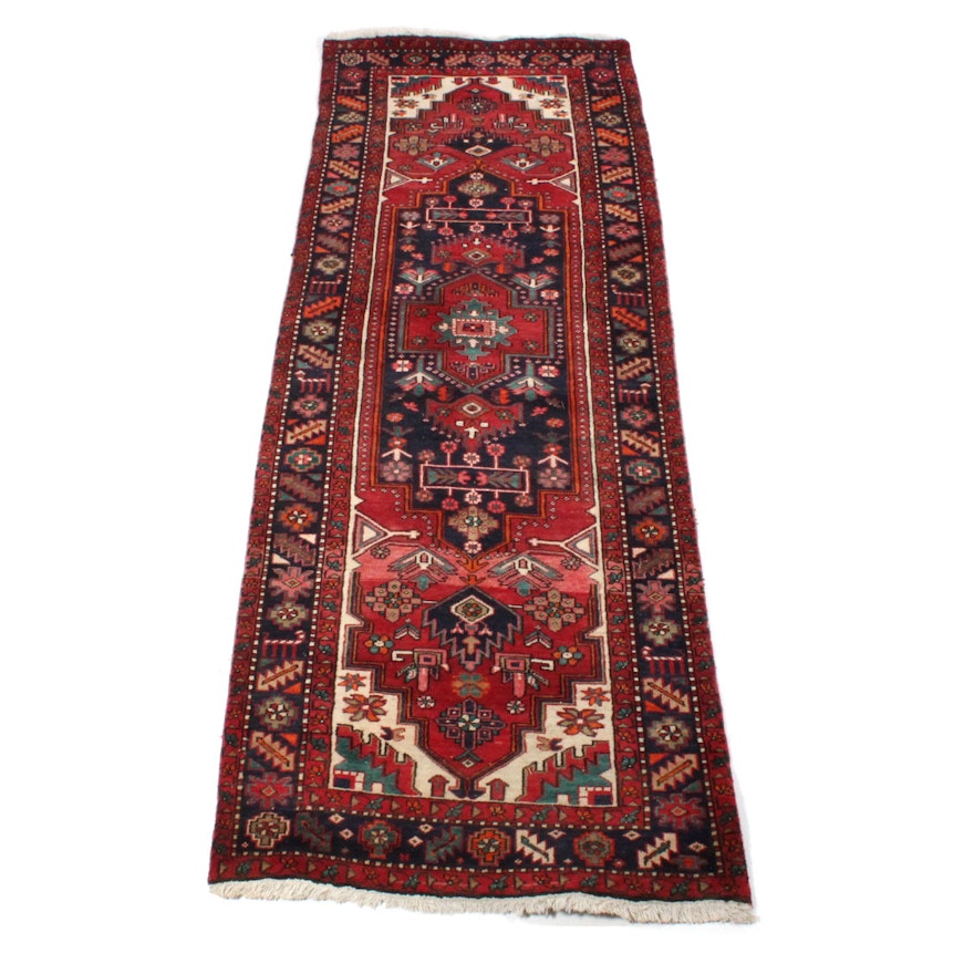 Hand Knotted Caucasian Kazak Rug Runner