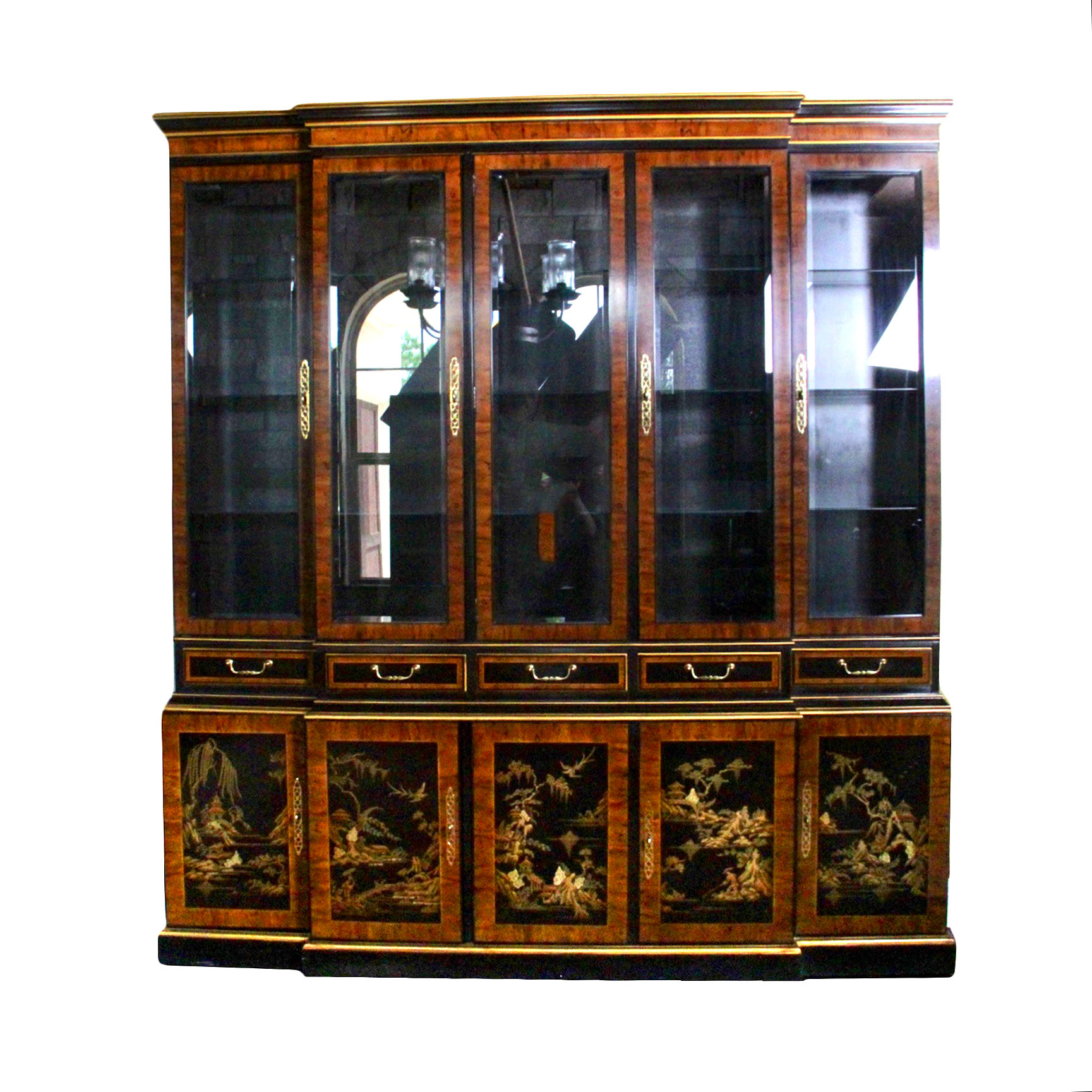 Drexel Heritage Furnishings Chinoiserie China Hutch Cabinet