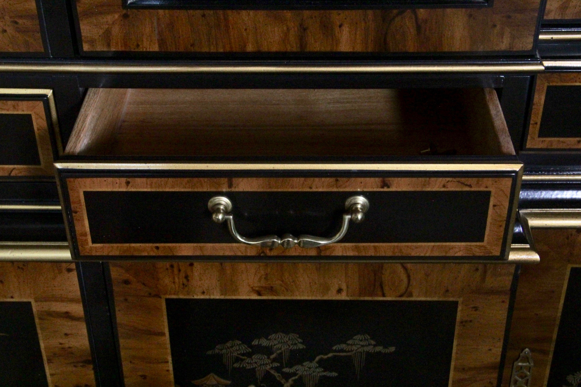 Drexel Heritage Furnishings Chinoiserie China Hutch Cabinet