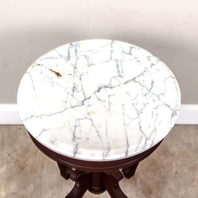 Vintage Sewing Rocker with Small Marble Table